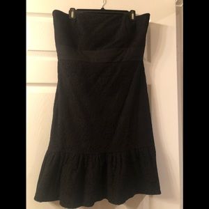 White House Black Market Lace Strapless Dress